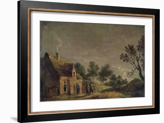 A Tavern at Night, 17th Century-David Teniers the Younger-Framed Giclee Print