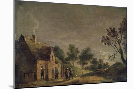 A Tavern at Night, 17th Century-David Teniers the Younger-Mounted Giclee Print