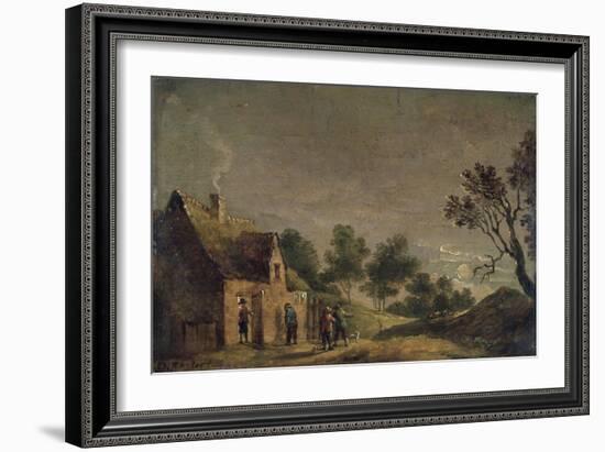 A Tavern at Night, 17th Century-David Teniers the Younger-Framed Giclee Print