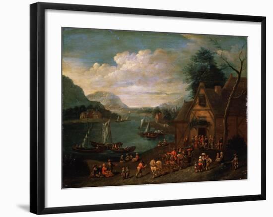 A Tavern at the Seashore, C16th-C18th Century-null-Framed Giclee Print