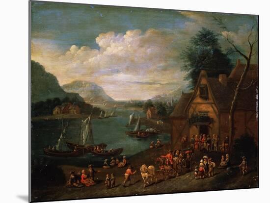 A Tavern at the Seashore, C16th-C18th Century-null-Mounted Giclee Print