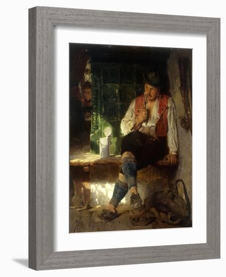 A Tavern Scene, 1875-Hugo Kauffmann-Framed Giclee Print