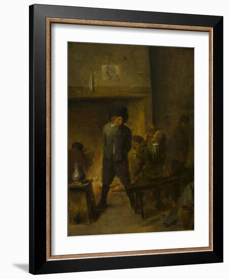 A Tavern Scene by Adriaen Brouwer-Adriaen Brouwer-Framed Giclee Print