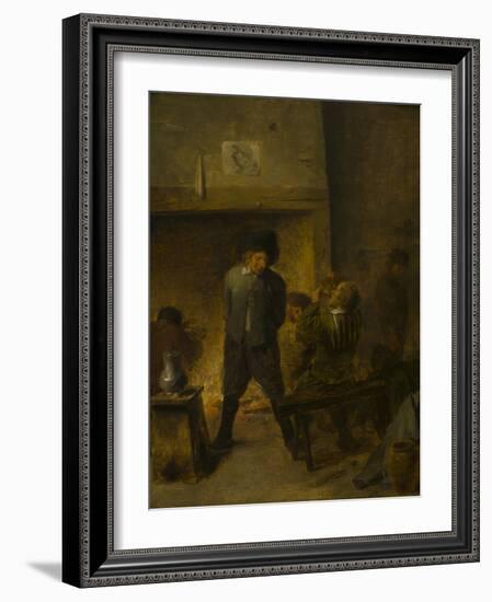 A Tavern Scene by Adriaen Brouwer-Adriaen Brouwer-Framed Giclee Print