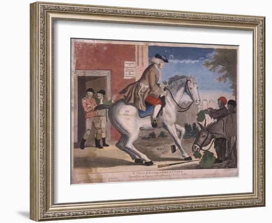 A Taylor Riding to Brentford, 1786-TS Stayner-Framed Giclee Print