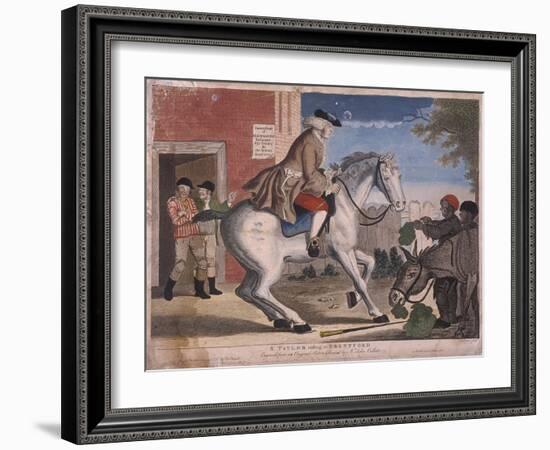 A Taylor Riding to Brentford, 1786-TS Stayner-Framed Giclee Print