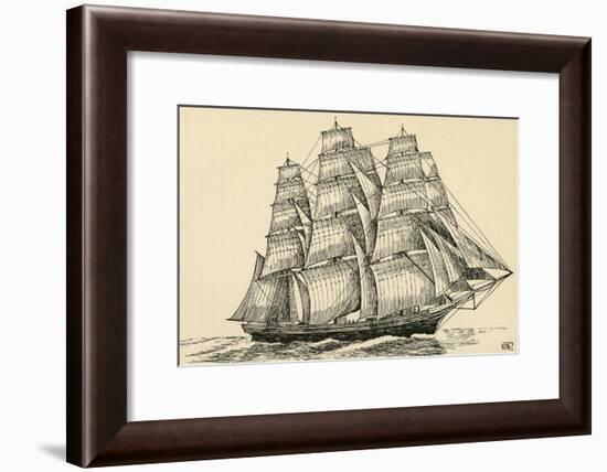 'A Tea Clipper', (1931)-Charles Henry Bourne Quennell-Framed Giclee Print