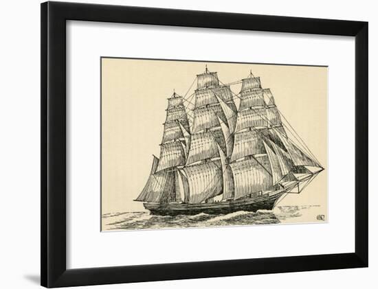 'A Tea Clipper', (1931)-Charles Henry Bourne Quennell-Framed Giclee Print