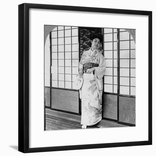 A Tea House Girl, 1902-Erdmann & Schanz-Framed Photographic Print