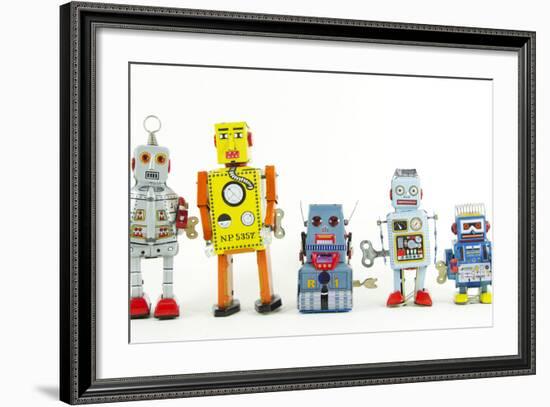 A Team of Robot Toys-davinci-Framed Art Print