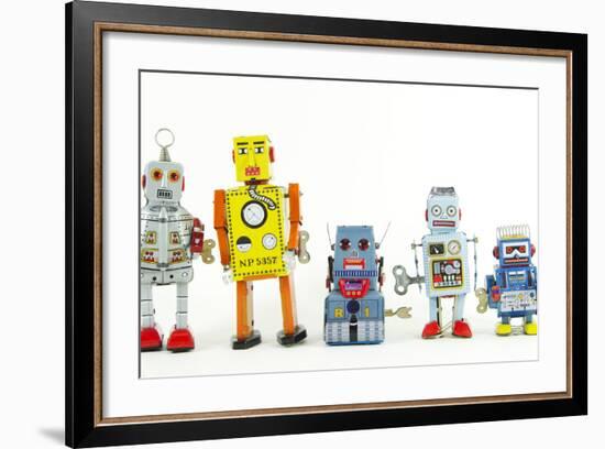 A Team of Robot Toys-davinci-Framed Art Print