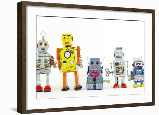 A Team of Robot Toys-davinci-Framed Art Print