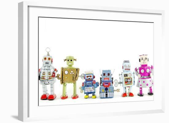 A Team of Robot Toys-davinci-Framed Art Print