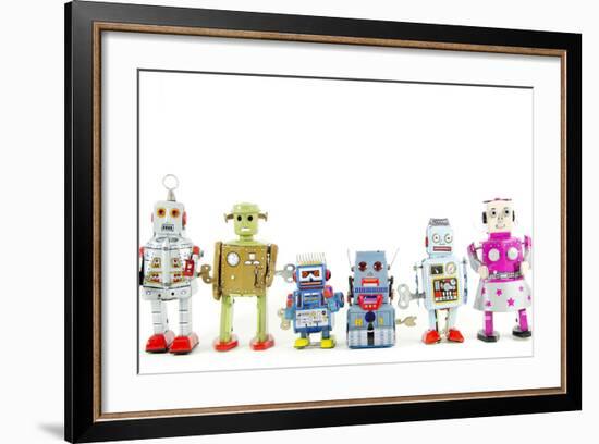 A Team of Robot Toys-davinci-Framed Art Print