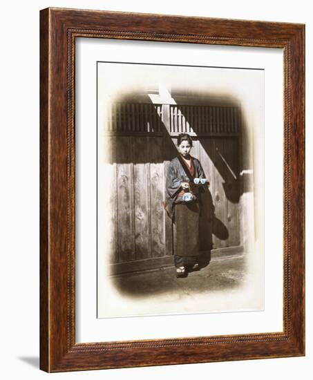 A Tearoom Waitress, C.1868-Felice Beato-Framed Photographic Print