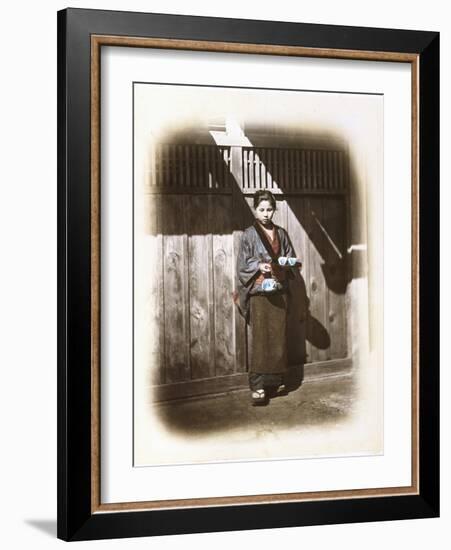 A Tearoom Waitress, C.1868-Felice Beato-Framed Photographic Print