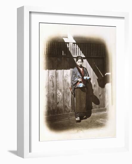 A Tearoom Waitress, C.1868-Felice Beato-Framed Photographic Print