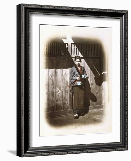 A Tearoom Waitress, C.1868-Felice Beato-Framed Photographic Print
