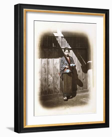 A Tearoom Waitress, C.1868-Felice Beato-Framed Photographic Print