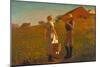 A Temperance Meeting, 1874 (Oil on Canvas)-Winslow Homer-Mounted Giclee Print