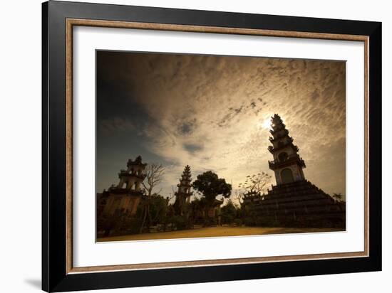 A Temple Near Hoi An-Alex Saberi-Framed Photographic Print