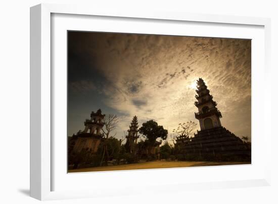 A Temple Near Hoi An-Alex Saberi-Framed Photographic Print