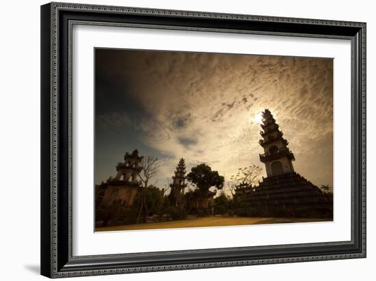 A Temple Near Hoi An-Alex Saberi-Framed Photographic Print