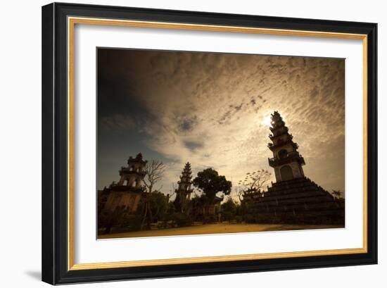 A Temple Near Hoi An-Alex Saberi-Framed Photographic Print