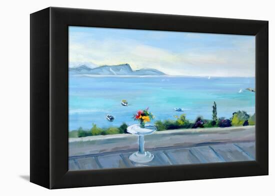 A Terrace Looking Out to Sea-Anne Durham-Framed Premier Image Canvas