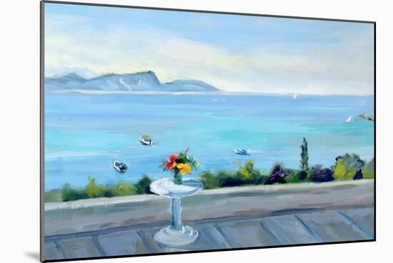 A Terrace Looking Out to Sea-Anne Durham-Mounted Giclee Print