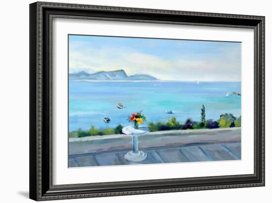 A Terrace Looking Out to Sea-Anne Durham-Framed Giclee Print