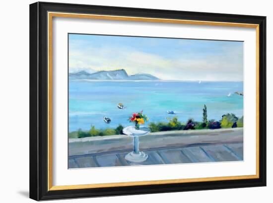 A Terrace Looking Out to Sea-Anne Durham-Framed Giclee Print