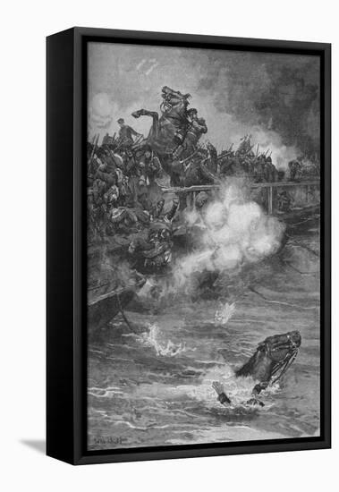 'A Terrible Carnage Ensued Upon The Overcrowded Bridge', 1902-Walter Paget-Framed Premier Image Canvas