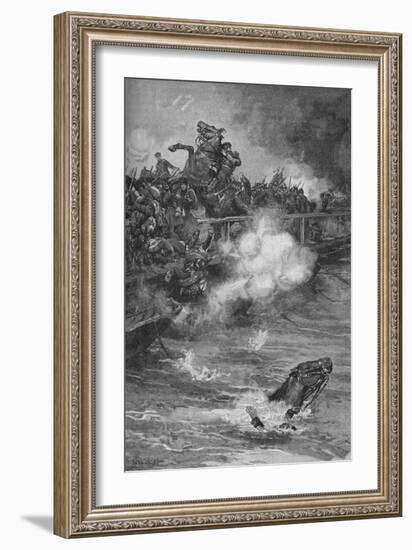 'A Terrible Carnage Ensued Upon The Overcrowded Bridge', 1902-Walter Paget-Framed Giclee Print