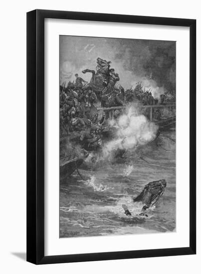 'A Terrible Carnage Ensued Upon The Overcrowded Bridge', 1902-Walter Paget-Framed Giclee Print