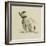 A Terrier, Sitting Facing Left (W/C on Paper)-Peter De Wint-Framed Giclee Print