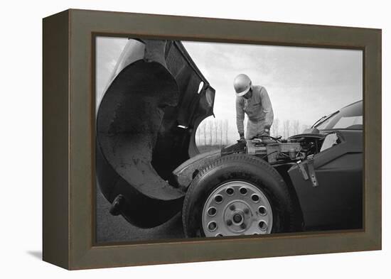 A Test Driver of the Alfa Romeo-Walter Mori-Framed Premier Image Canvas