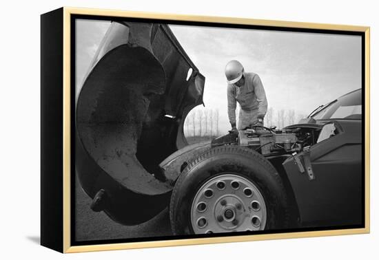 A Test Driver of the Alfa Romeo-Walter Mori-Framed Premier Image Canvas