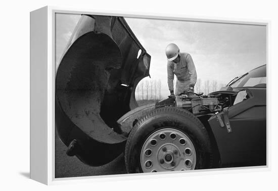 A Test Driver of the Alfa Romeo-Walter Mori-Framed Premier Image Canvas