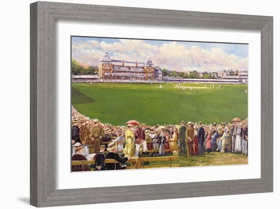 A Test Match at Lord's, England V Australia, C.1900-John Sutton-Framed Giclee Print