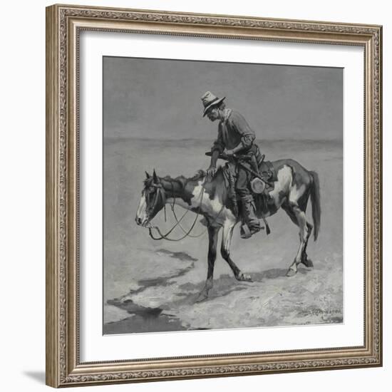 A Texas Pony, 1889-Frederic Remington-Framed Giclee Print