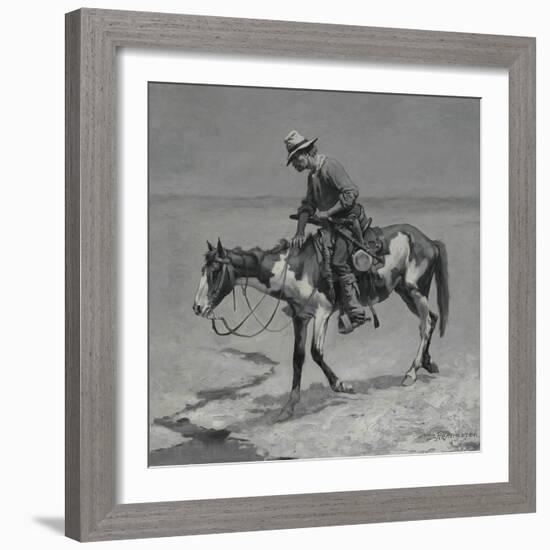 A Texas Pony, 1889-Frederic Remington-Framed Giclee Print