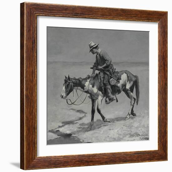 A Texas Pony, 1889-Frederic Remington-Framed Giclee Print