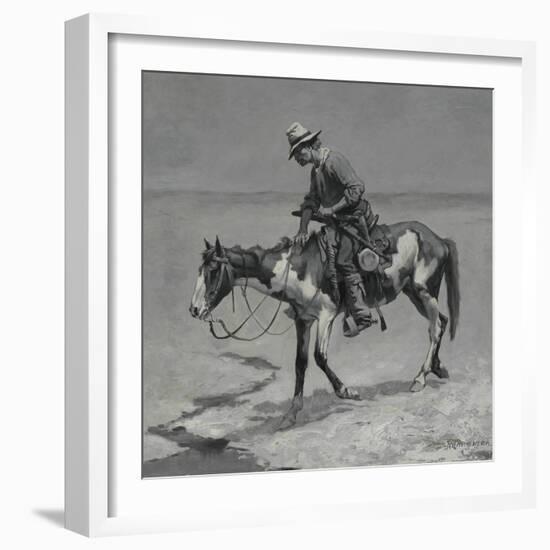 A Texas Pony, 1889-Frederic Remington-Framed Giclee Print