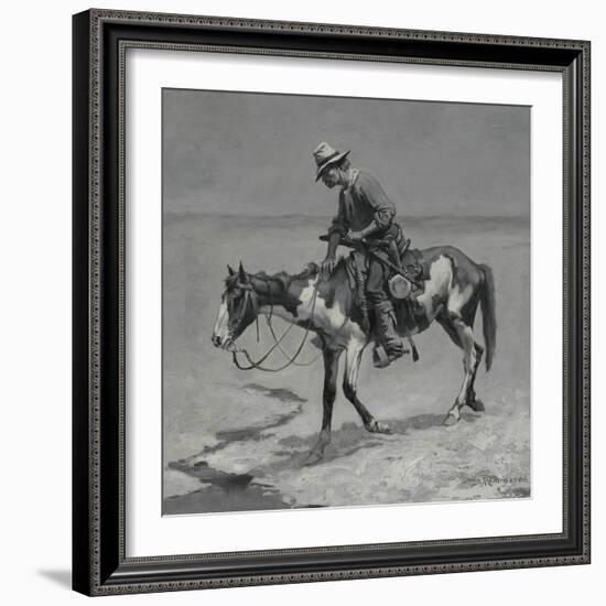 A Texas Pony, 1889-Frederic Remington-Framed Giclee Print