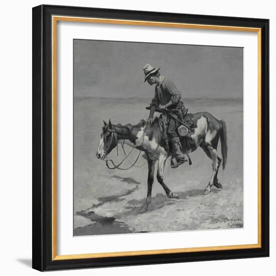 A Texas Pony, 1889-Frederic Remington-Framed Giclee Print