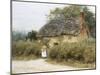 A Thatched Cottage Near Peaslake, Surrey-Helen Allingham-Mounted Giclee Print