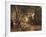 A Thicket of Roe Deer at the Stream of Plaisir Fontaine-Gustave Courbet-Framed Giclee Print