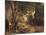 A Thicket of Roe Deer at the Stream of Plaisir Fontaine-Gustave Courbet-Mounted Giclee Print