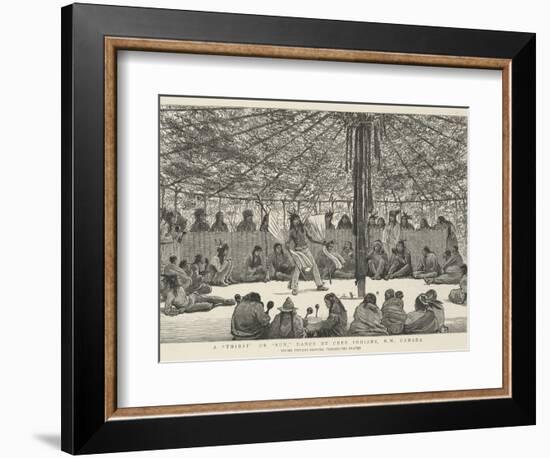 A Thirst or Sun, Dance by Cree Indians, North West Canada-null-Framed Giclee Print